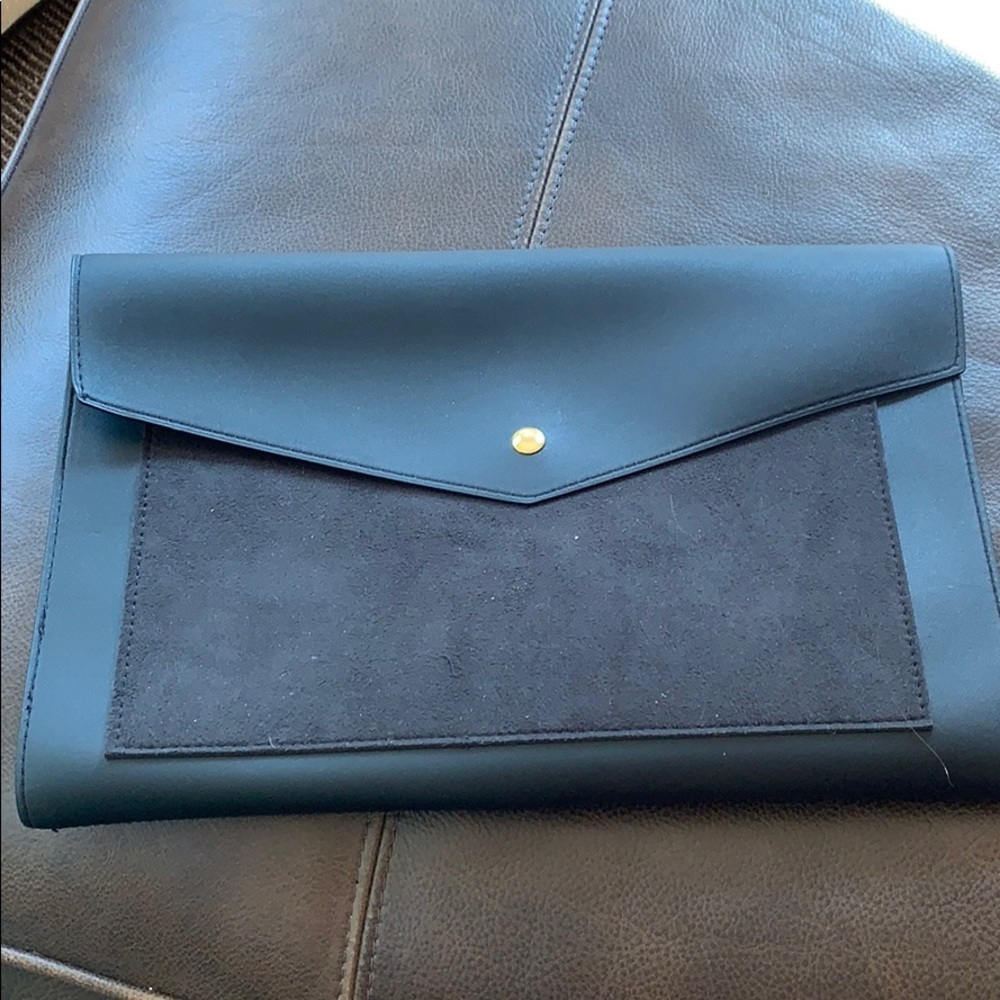 Black Leather Portfolio Case